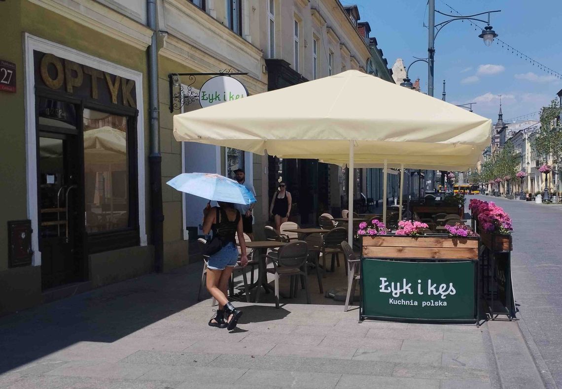 Rekord gorąca w Łodzi pobity. Ludzi wymiotło z ulic!