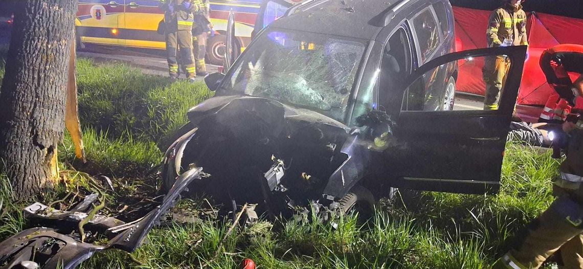 Tragiczny wypadek pod Łodzią. Nie żyje młody mężczyzna